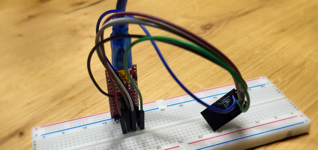Schaltung auf dem Breadboard Schaltung auf dem Breadboard